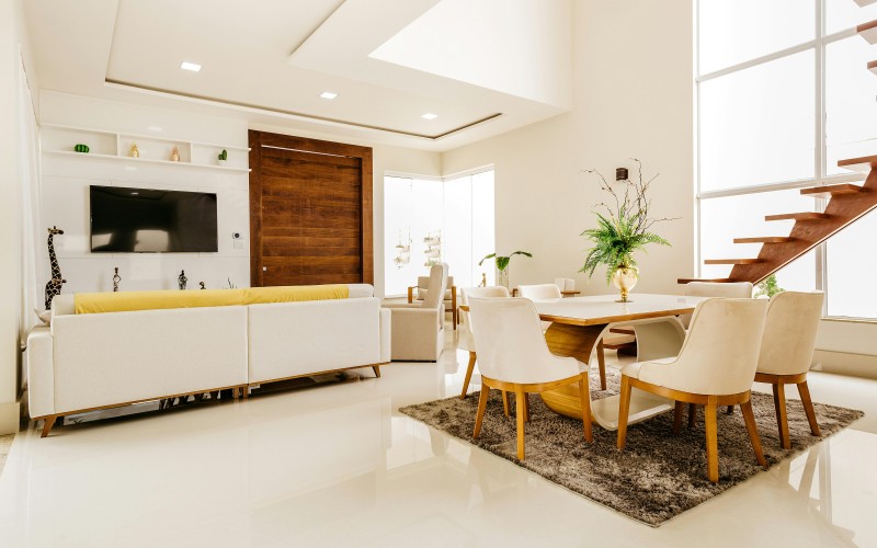 Calm Neutral Living Room Interior